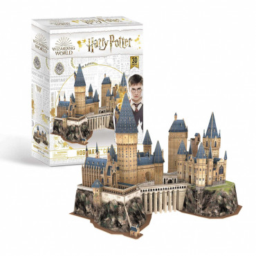 QUEBRA CABEÇA 3D PUZZLE CASTELO DE HOGWARTS DO HARRY POTTER 197 PEÇAS 41CM REVELL REV 00311